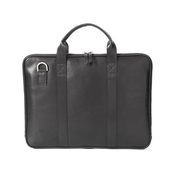 Park Avenue Onyx Leather Laptop Briefcase