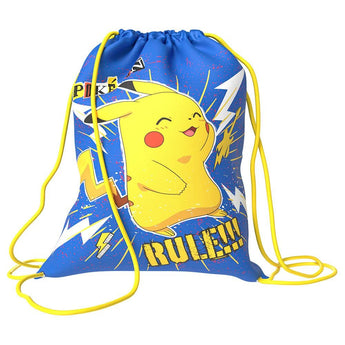 Pokemon Back to School 43cm Drawstrings Rucksack - Pikachu