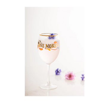 Yvonne Ellen Slogan Wine Glass