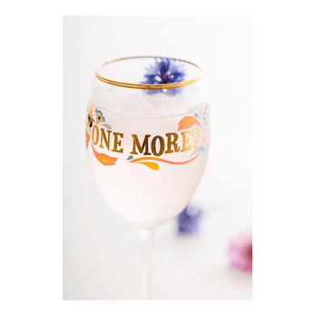 Yvonne Ellen Slogan Wine Glass