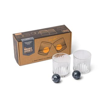 Cocktail Tumbler + Whisky Stone Set